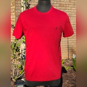 NWT Nautica Red Men's 100% Cotton T-shirt Size Large
